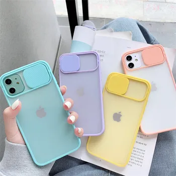 New Candy Color Soft Back Cover Cell Phone Case Camera Lens Protection Phone Case For iPhone 13 12 11 Pro Max 8 7 Plus X Xr SE