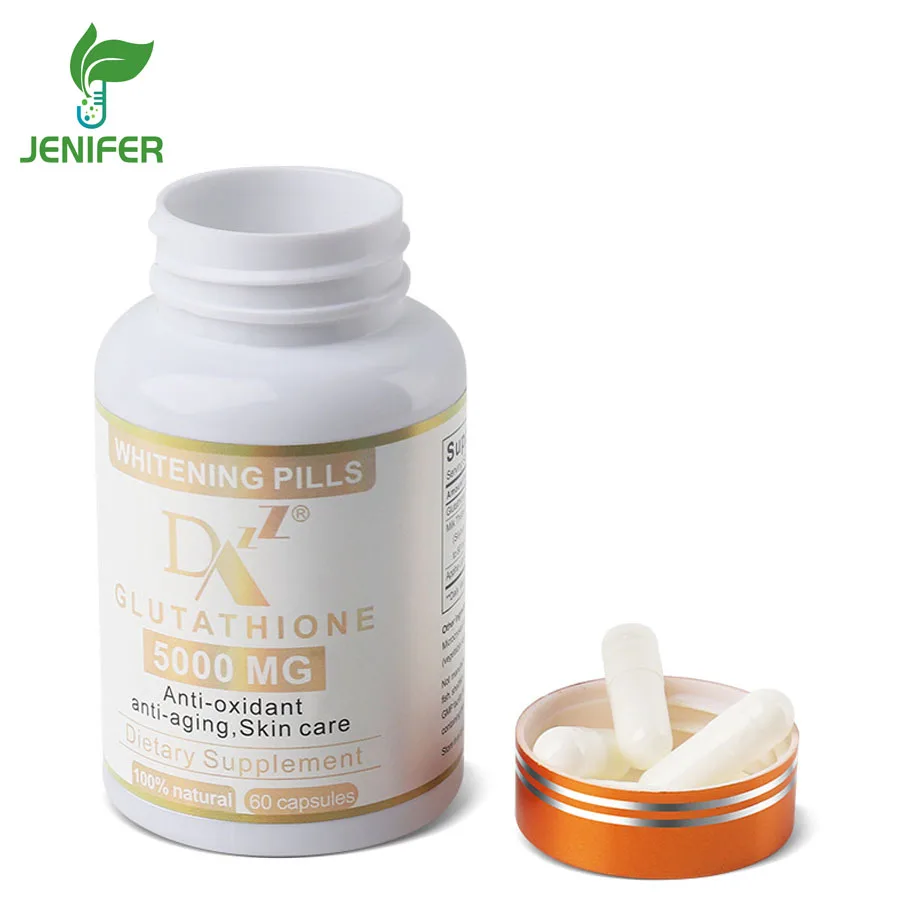 Skin Whitening Supplement 60 Capsules 5000mg L-glutathione Capsules