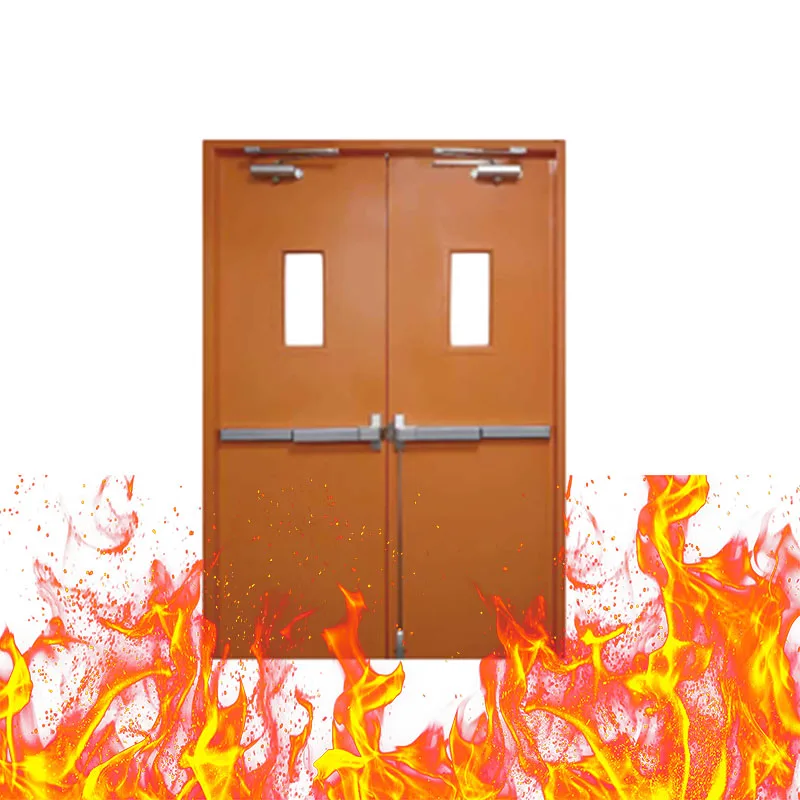 High Safety Quality Assurance 90 Minute Anti-Fire Steel Door