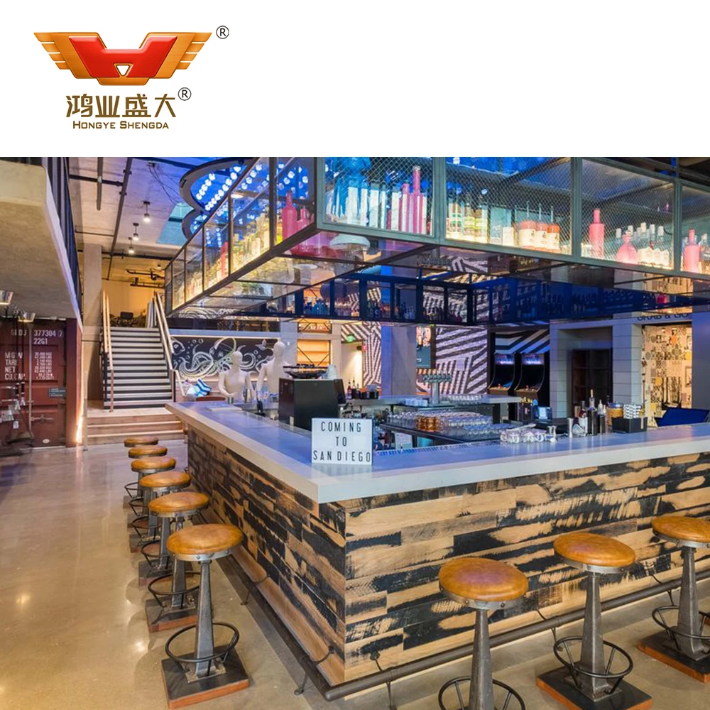 Wholesale Luxury Morden Hotel Lounge Bar Furniture Set Customized Wood