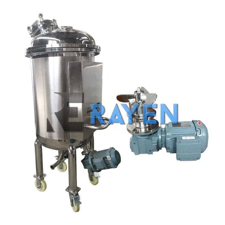 200l 1000l Aseptic Mixer Tank Stirrer Tank Stainless Steel Blending