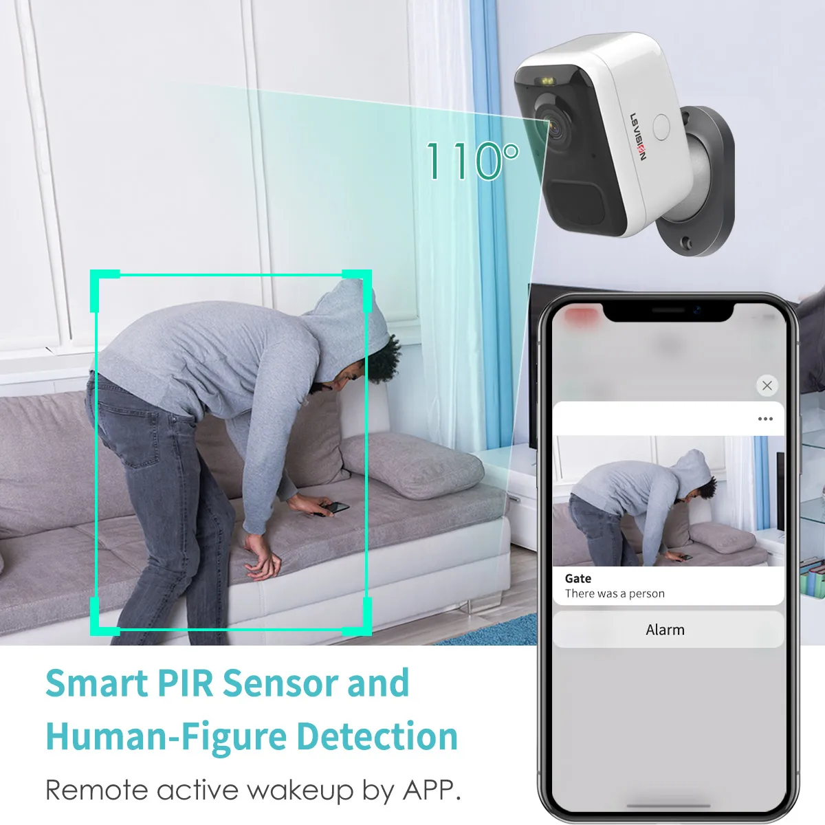 HDバッテリーIPカメラ ワイヤレススマートバッテリーカメラ防水屋外IPセキュリティ監視充電式
