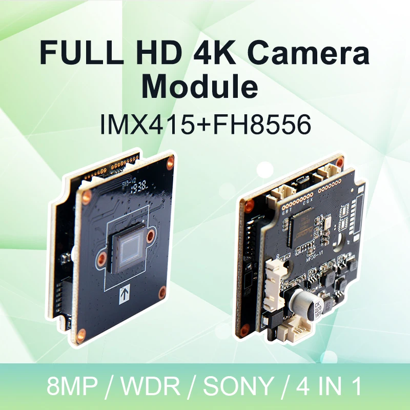 IMX415 4K 8MP AHD Camera Module with WDR Security System Double Layer CCTV Camera PCB Board High Quality Camera