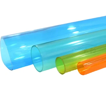 Clear Round Tube PVC Square Pipe ABS Tubes OEM/ODM Design Low Price Plastic 7 - 15 Days Customer Logo Pipe 70 PVC (customizable)