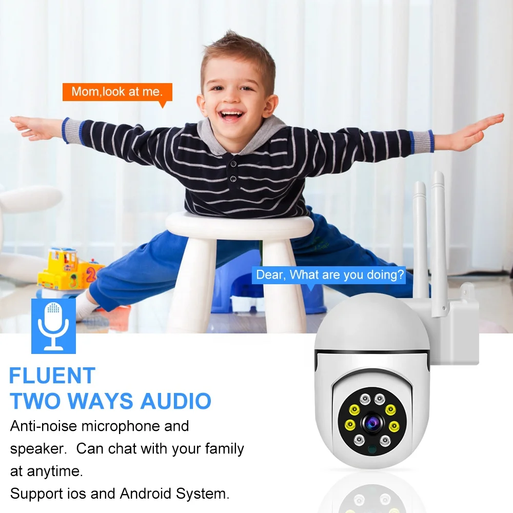 New Model Wireless Security Camera System House Camera Wifi Ip Indoor Mini Ptz V380 Pro Camera