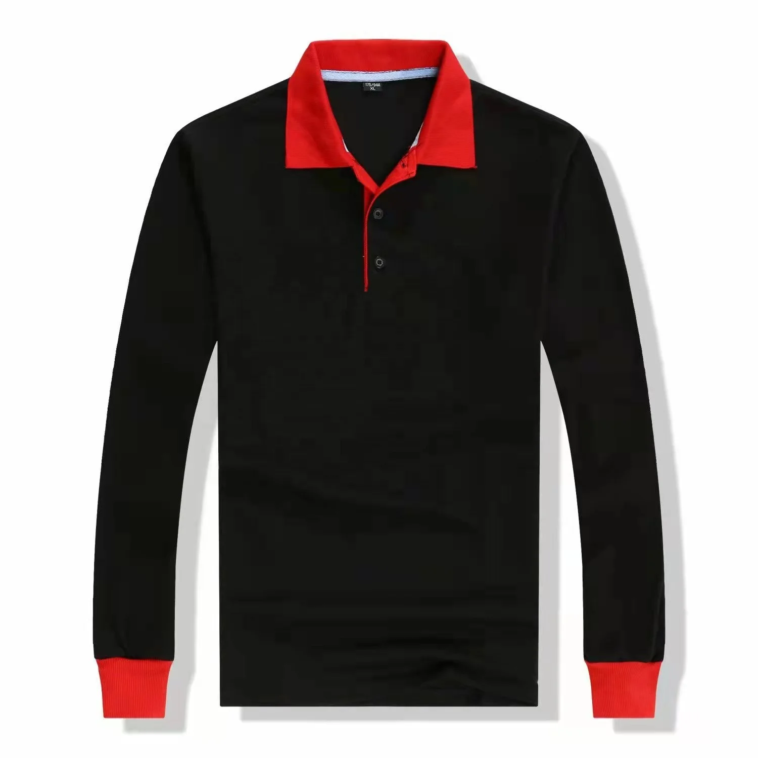 JL-10141 High Quality Jersey Cotton Embroidered Long Sleeve Polo Shirts for Men Women