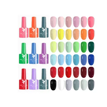 wholesale oem private label colorful uv led gel varnish semi permanent soak off gel nail polish for nails art salon