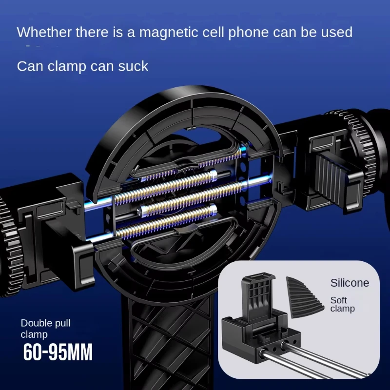 P07max Single Light Magnetic Camera Stand  Quadpod Magnetic Safety Cabinet Magnetic Selfie Stick