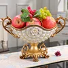 Mixed color double ear pearl fruit plate