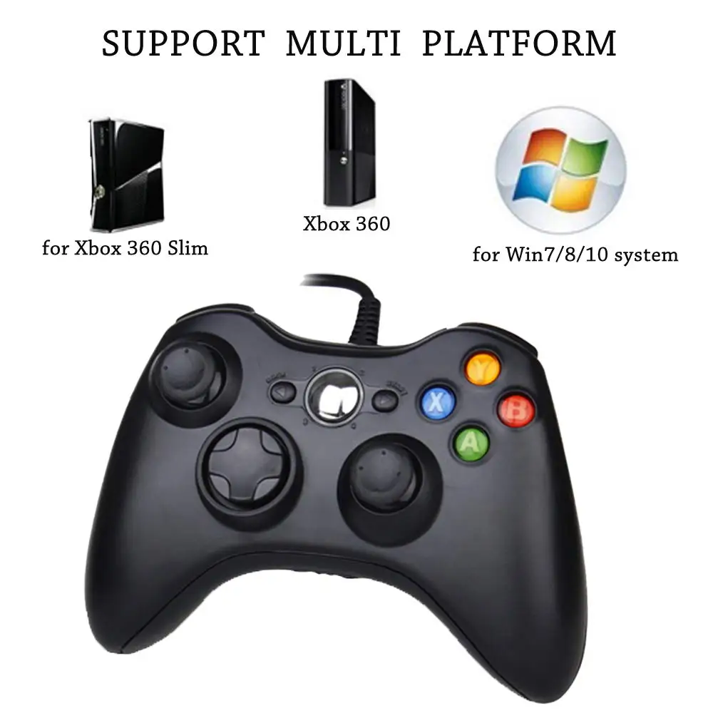 
 Геймпад для Microsoft Xbox 360, проводной джойстик Joy Pad, USB геймпад, контроллер для консоли Xbox 360 и ПК  