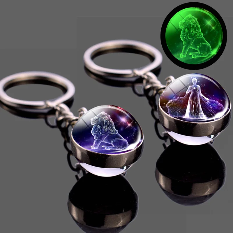 zodiac charms keychain