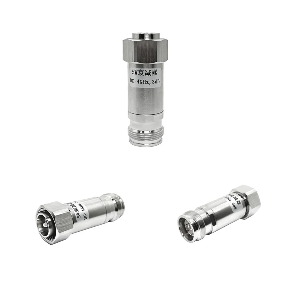 4.3-10 Mini Din Type Fixed Coaxial 5W 3DB 4310 Male to 4.3/10 Female Type Attenuator Rf DC-3GHz Termination Connector