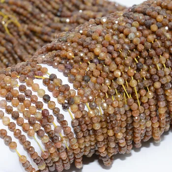 Natural Simple Quality Yellow Sapphire Faceted Round Beads 4mm