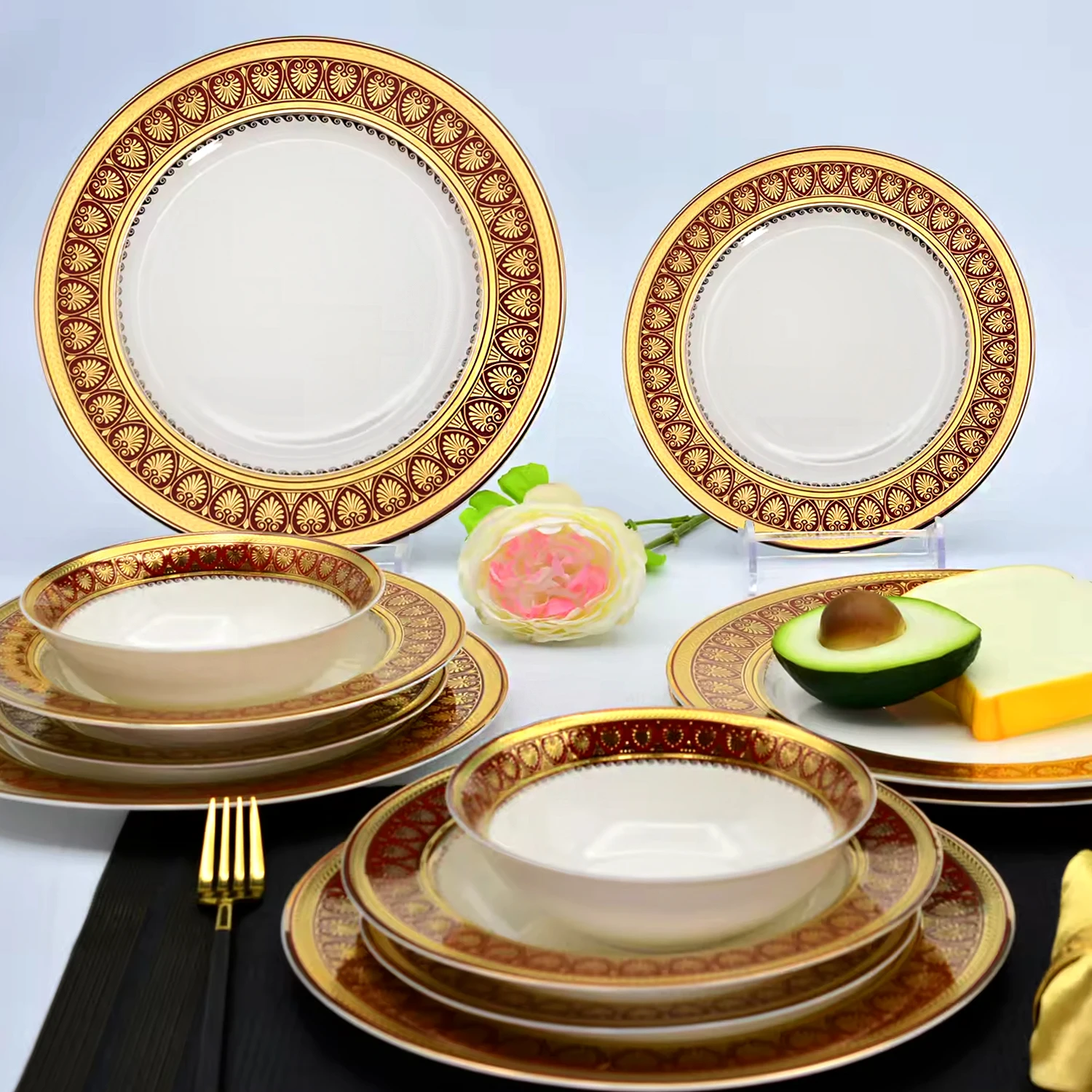 Royal Colorful Dinnerware Royal Blue Signature 21 PCS Dinner Set