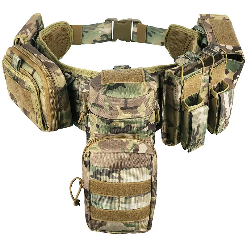Adjustable Hiking Tactical Belt Duty High Density Material Mountaineering Utility Belt Tensile Strength Tactic Waist Belts