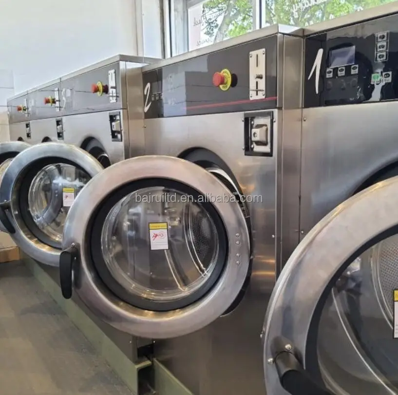 Safe Shipping for Coin Operated Front Load Stack Washer Dryer Sets Commercial Industrial Laundry for Sale