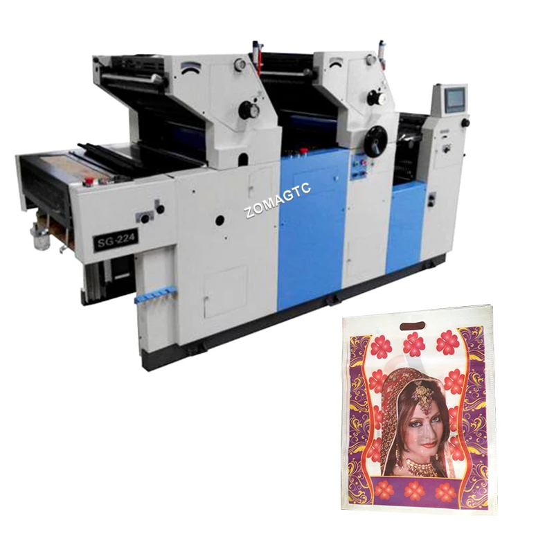Automatic Offset Printer Two Color Magazine Sheet Fed Offset Printing Machine for Newspaper Booklet Brochure
