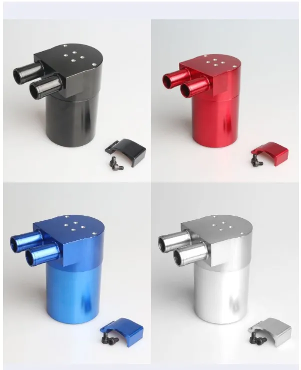 Billet Aluminum Oil Catch Can Tank Bottle Baffled For BMW N54 - Foto 7