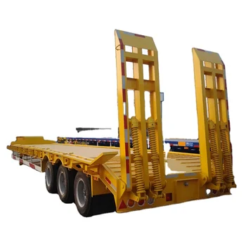 CIMC FUWA Tri-axle Low Bed Skeleton Semi Trailer Container Chassis