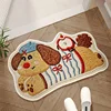 Sally hemp rubber sole - irregular blue striped puppy