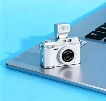 Mini Camera 1080P HD Digital Camera with Screen Flash Lamp Portable Retro Travel Student Small Camcorder product image