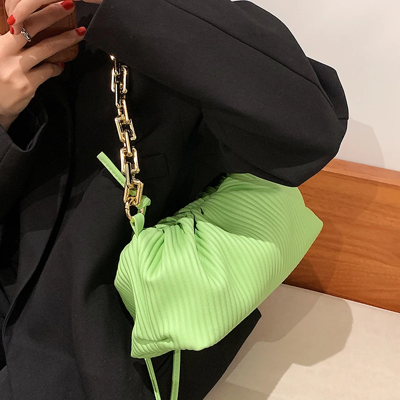 Designer Stripe Shoulder Purses Underarm Top-handle Panelled Handbags ...