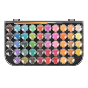 48-Color Watercolor Painting Set for Artists & Beginners Comprehensive Watercolor Paints Set