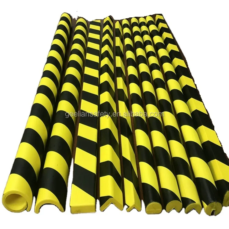 vidaXL Wall Protectors 6 pcs Yellow&Black 50x10x2 cm EVA Foam in