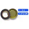 Azul, 1-3g (D7.5*H2cm), 300 unidades/caja