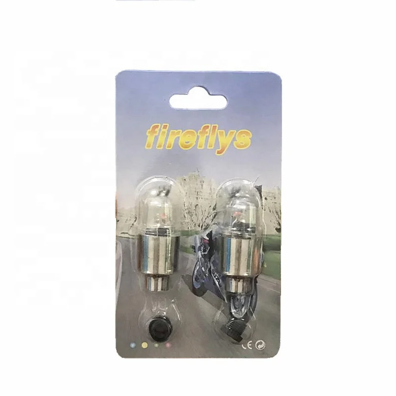 Universal Waterproof Colorful Firefly  LED Flash Tyre Wheel Valve Cap Tire Stem Light Lamp for Bike Car Motorcycle