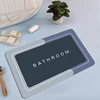 Diatomaceous earth bathroom mat