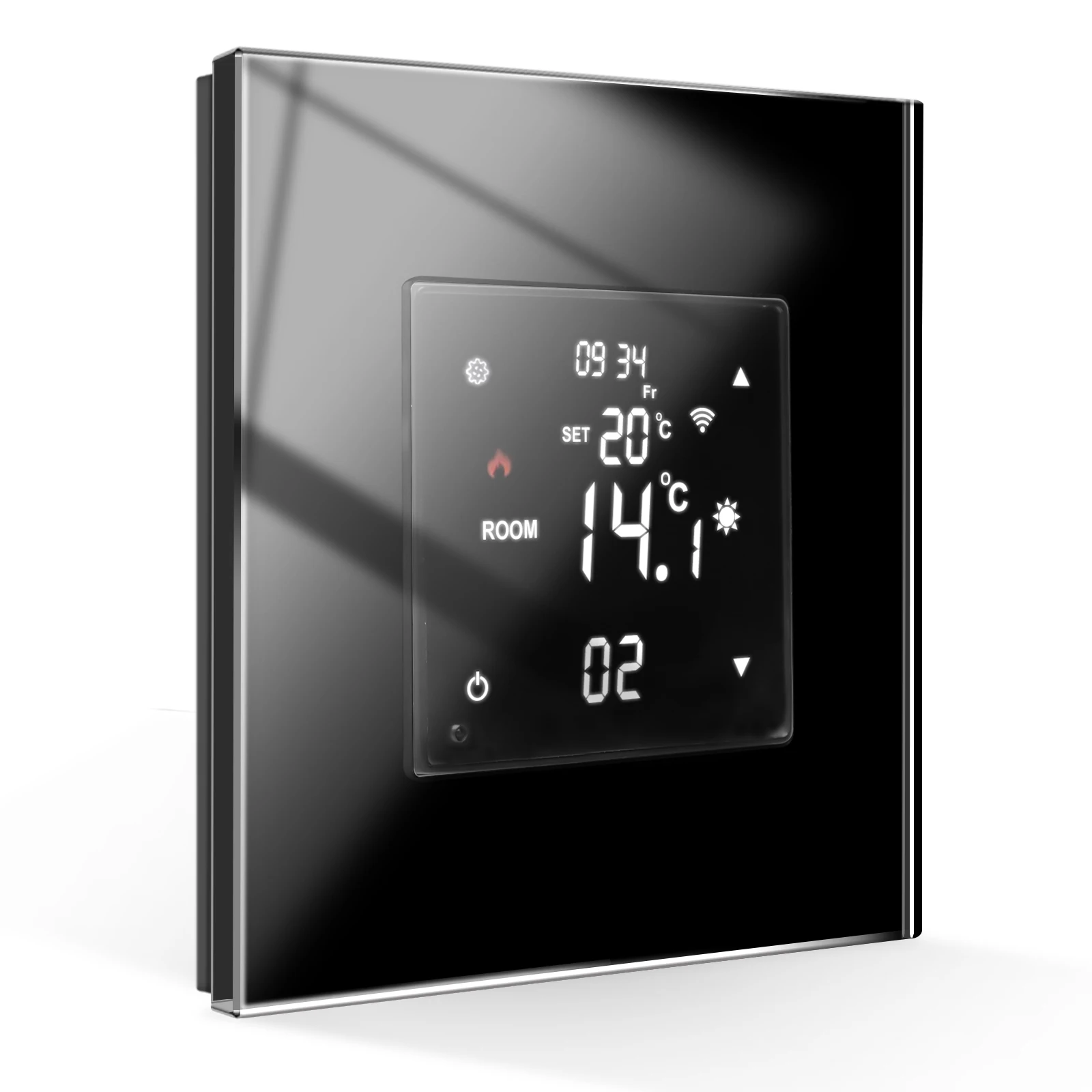 Bingelec WiFi Thermostat Touch Screen Tuya Smart Home Room Electric Floor Heating Boiler Controller Color Display