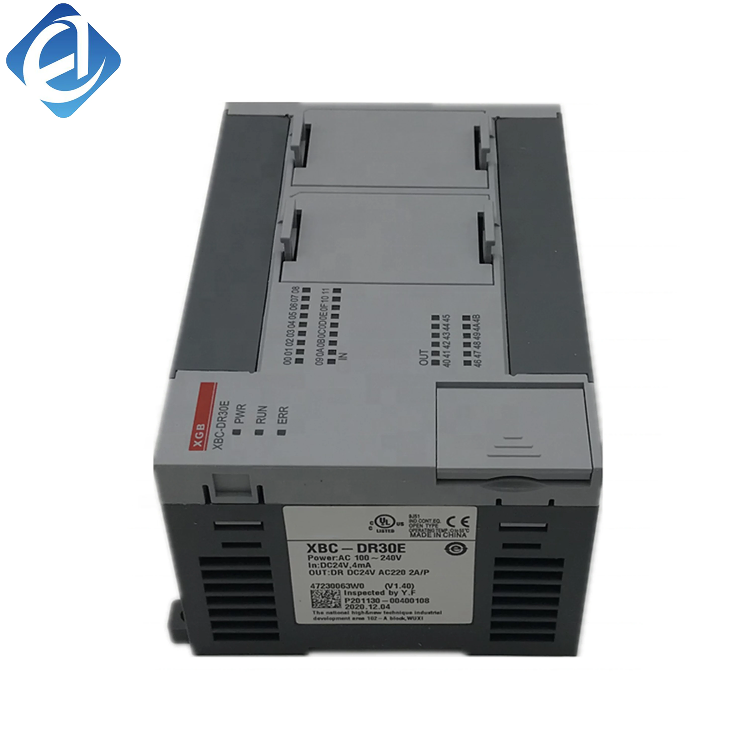 New Original XBC-DR30E XBC series compact PLC controller with integrated digital input and relay output. It supports logic control, timing, counting and basic instruction programming, featuring stable performance 