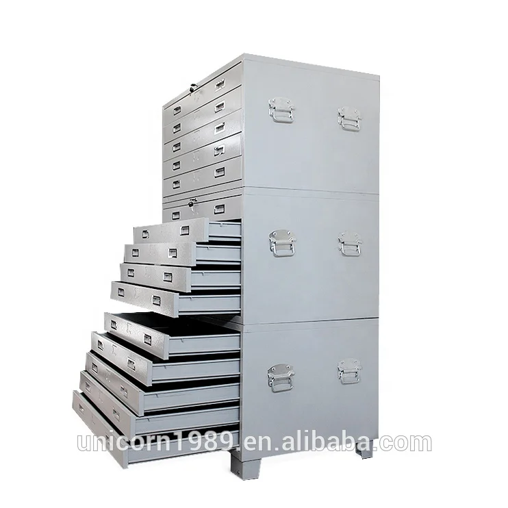 Map Drawings Flat File Cabinet Used for Art School Hotel Architectural