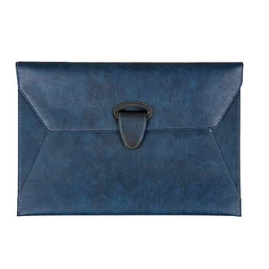 Factory Custom A4 PU Leather Document Bag Business Office Portfolio Bag Envelope File Folder