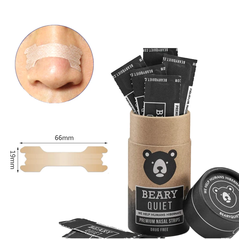 Best Selling Products 2024 Personalized Breathing Nasal Strips Better to Reduce Snoring Black Bamboo Nose Tape Without Drugs