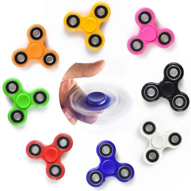 Tri-spinner Office Desk Classroom Anti Anxiety Focus Finger Fidget ...