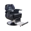 Sillón de peluquería eléctrico negro.
