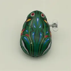 Детские Классические Обучающие жестяные заводные игрушки прыгающая лягушка винтажная игрушка для