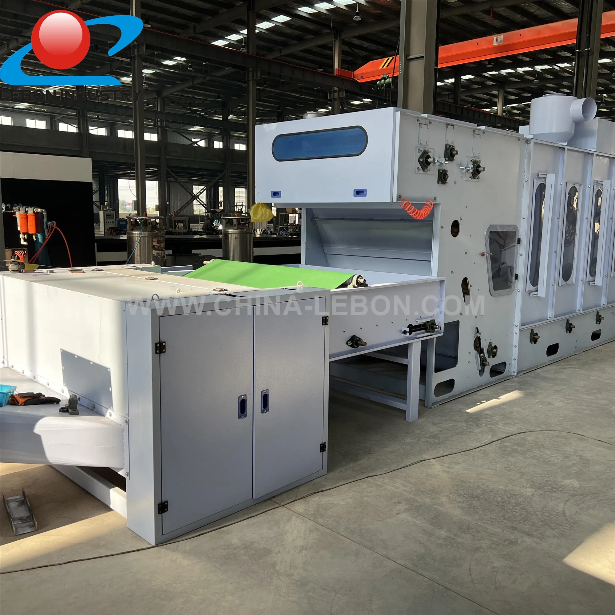 Thermal Bonding Wadding Production Line Cross Lapper Felt Fiber Making Machinery