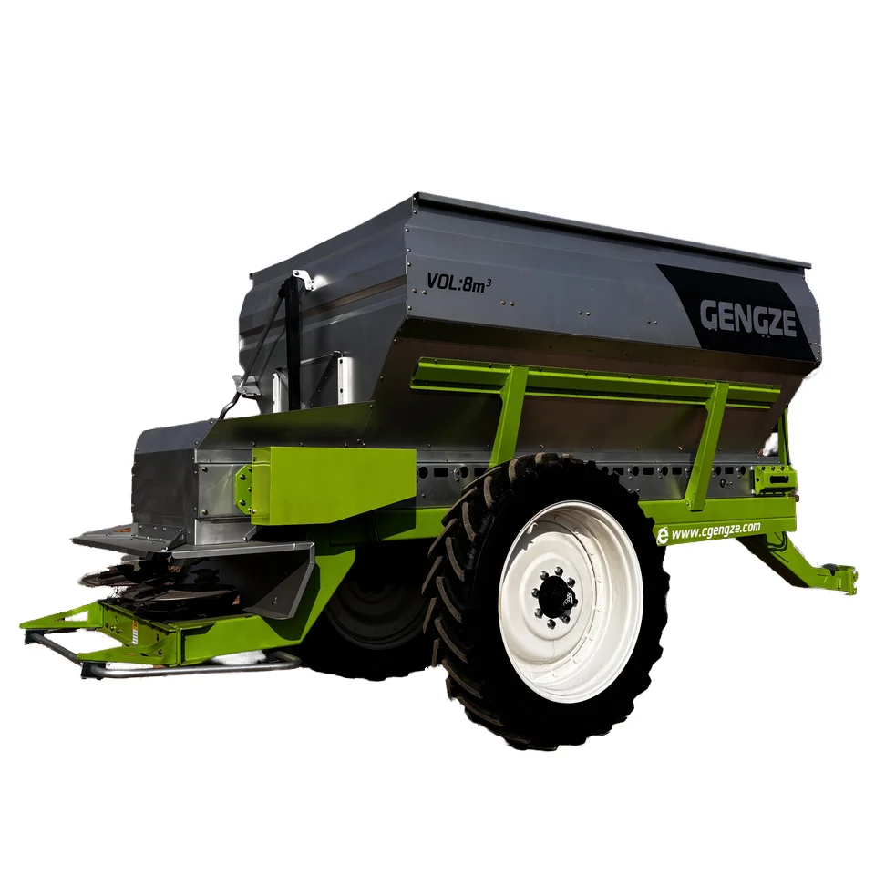Twin Spinner PTO Compound Fertilizer Spreader Efficient Manure Machine for Field Application
