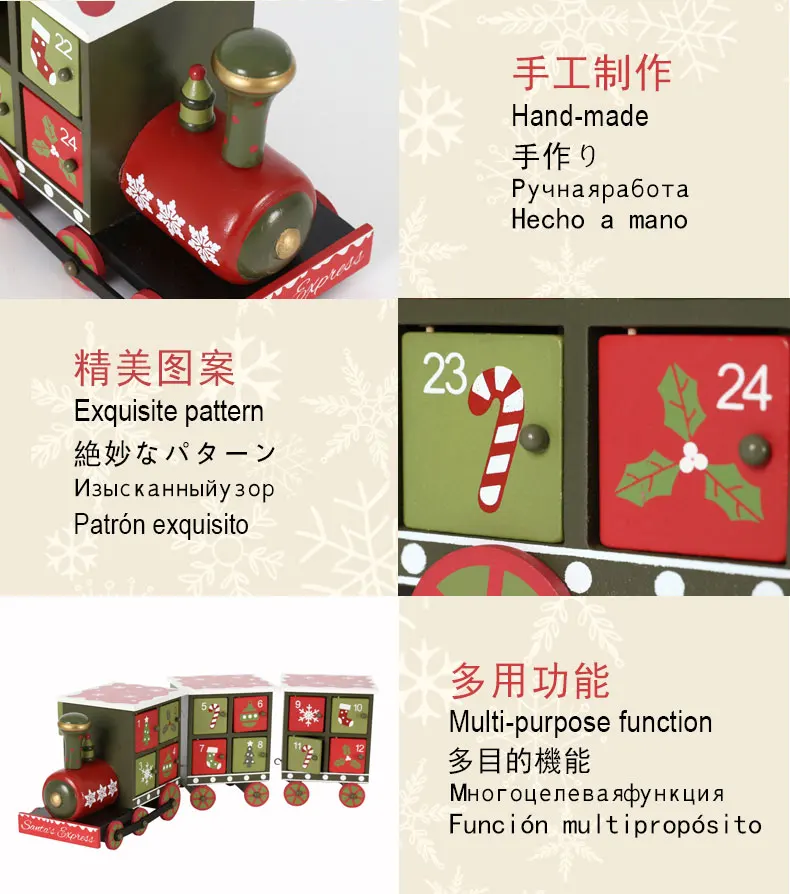 1 Unidade Calendário De Trem De Madeira De Natal Calendário De Pé De  Madeira Advento Do Natal Madeira De Férias Trem De Calendário De Madeira De  Natal Presente Mini Filho