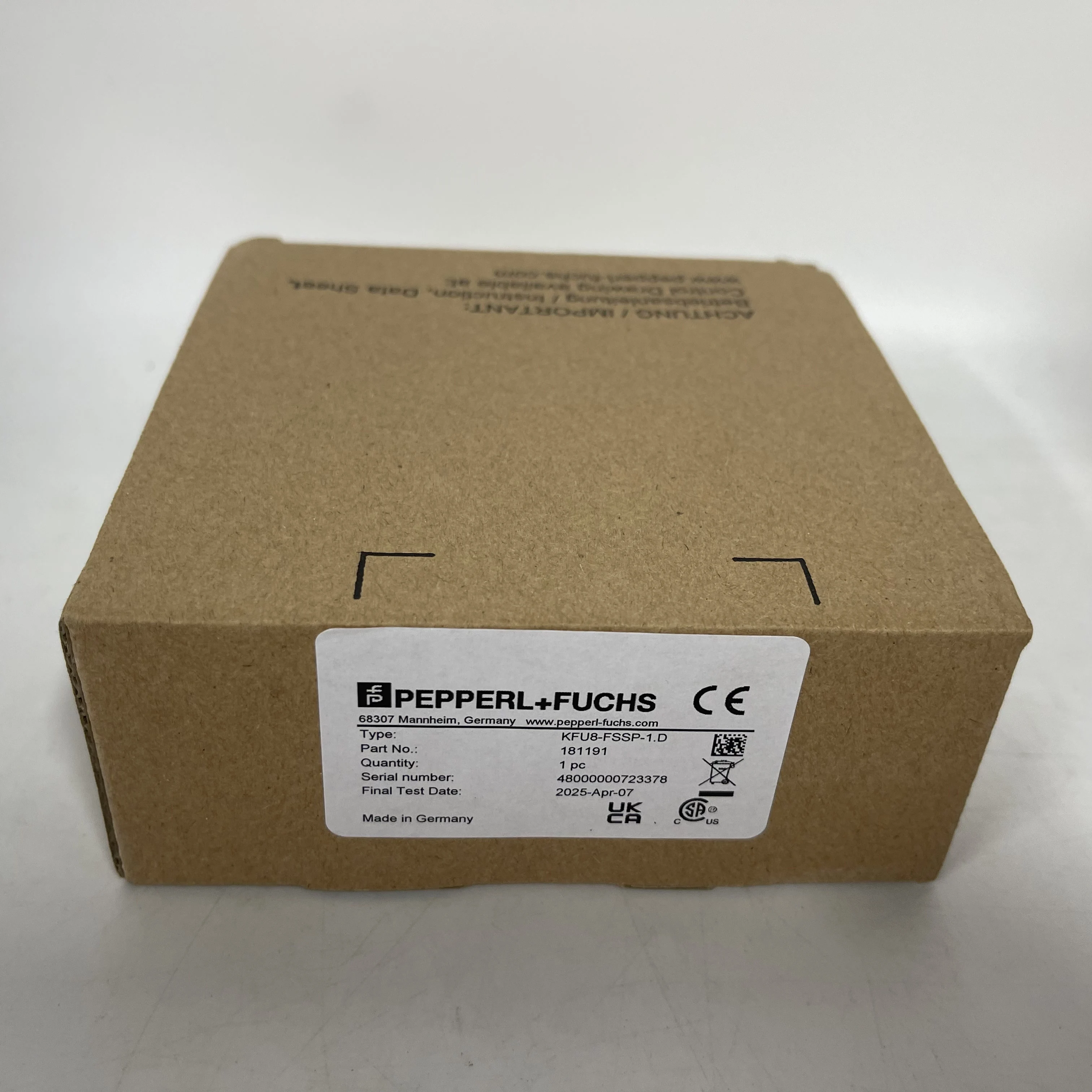 Pepperl+Fuchs Safety Switch KFU8-FSSP-1.D Pepperl+Fuchs Safety Switch KFU8-FSSP-1.D