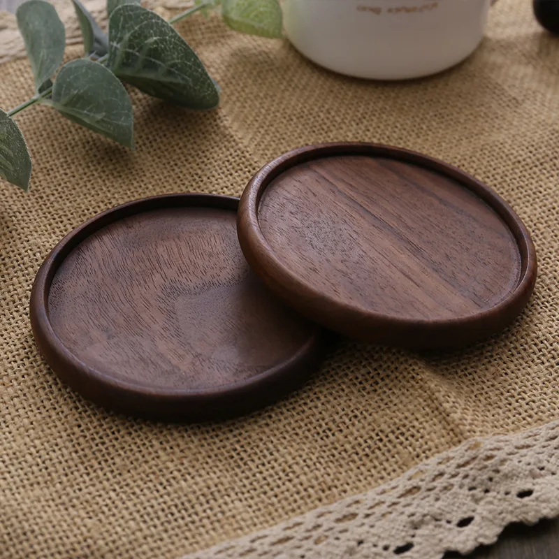 Customization Bamboo Wood Coaster Coffee Cup Mat Tea Doily