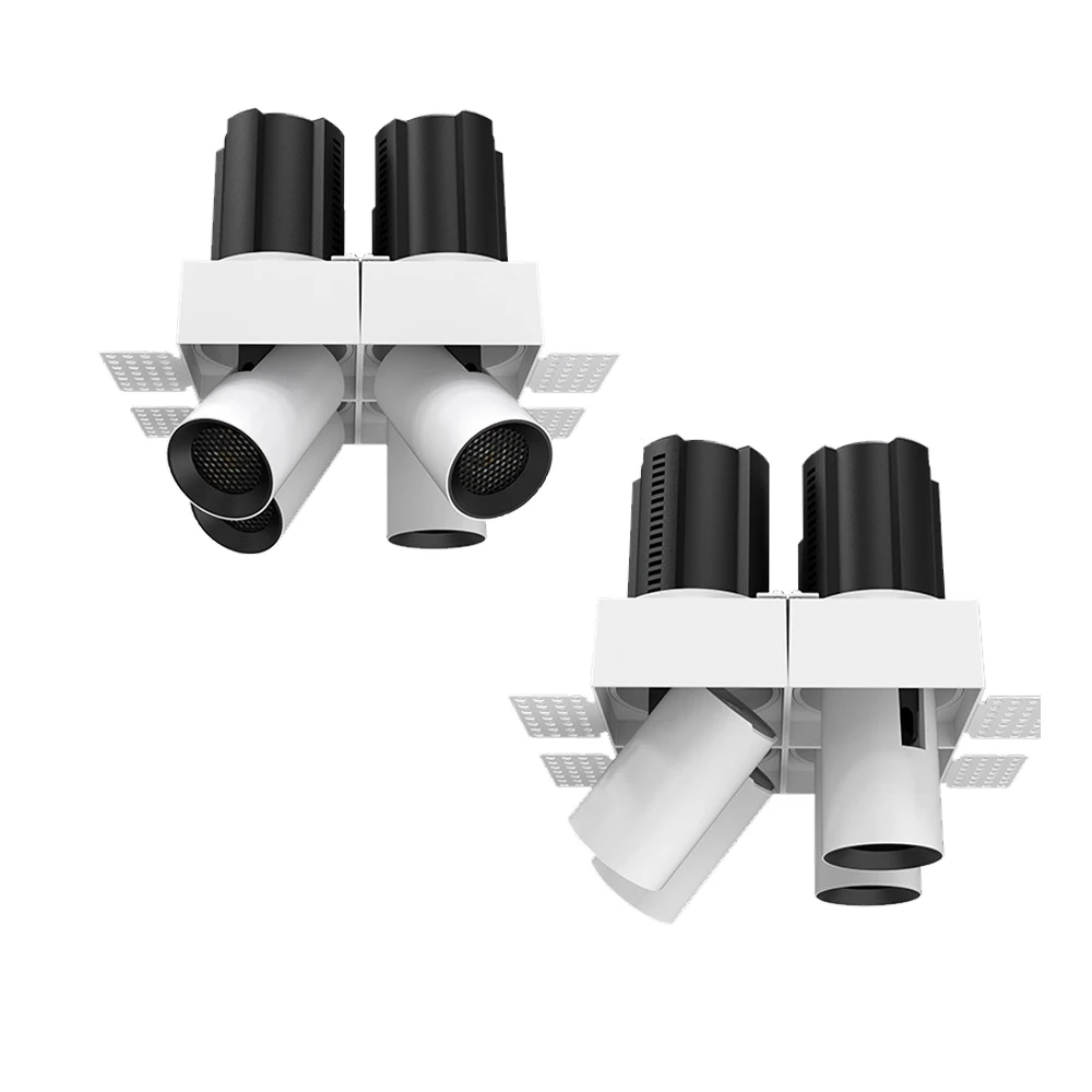 Chrome Mini Spotlight Design Down Light Cob Led Downlight Anti Glare New Adjustable Angle 25 45 Adjustable 7w 12w White Color 90