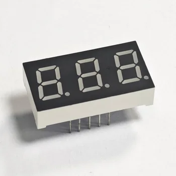 7 Segment LED Display 0.4 Inch 3 Digit Red Light Numeric Screen for Digital Counters Measuring Devices Electronic Part