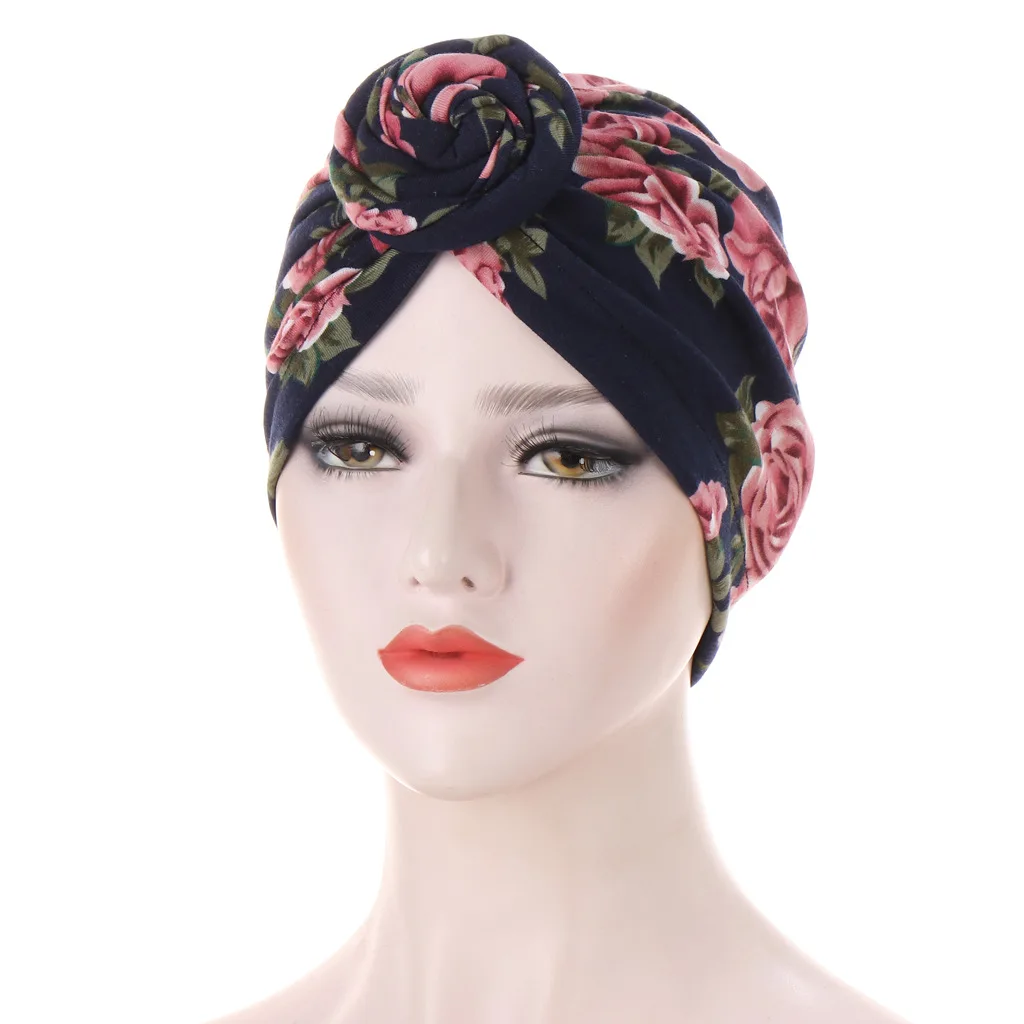 African Print Stretch Bandana Head Wrap Long Scarf Floral Ankara