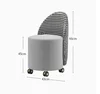 Backrest round stool