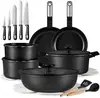 25pcs granite set - jet black