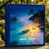 Feux d'artifice de la plage bleue